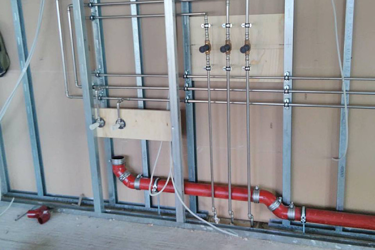 Installation of plumbing and heating
